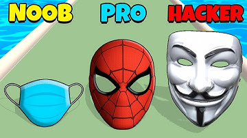 NOOB vs PRO vs HACKER - Mask Evolution 3D