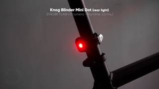 REAR BIKE LIGHT DEMO: Knog Blinder Mini Dot