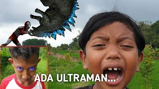 BOCIL DISERANG GODZILLA UNTUNG ADA ULTRAMAN, SAPUTRA JADI ULTRAMAN? | Mikael TubeHD