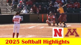 Minnesota vs Nebraska Softball Game Highlights 3 23 2025