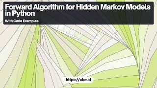 Forward Algorithm for Hidden Markov Models in Python