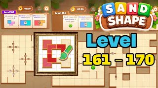 Sand shape level 161 - 170 solution walkthrough 