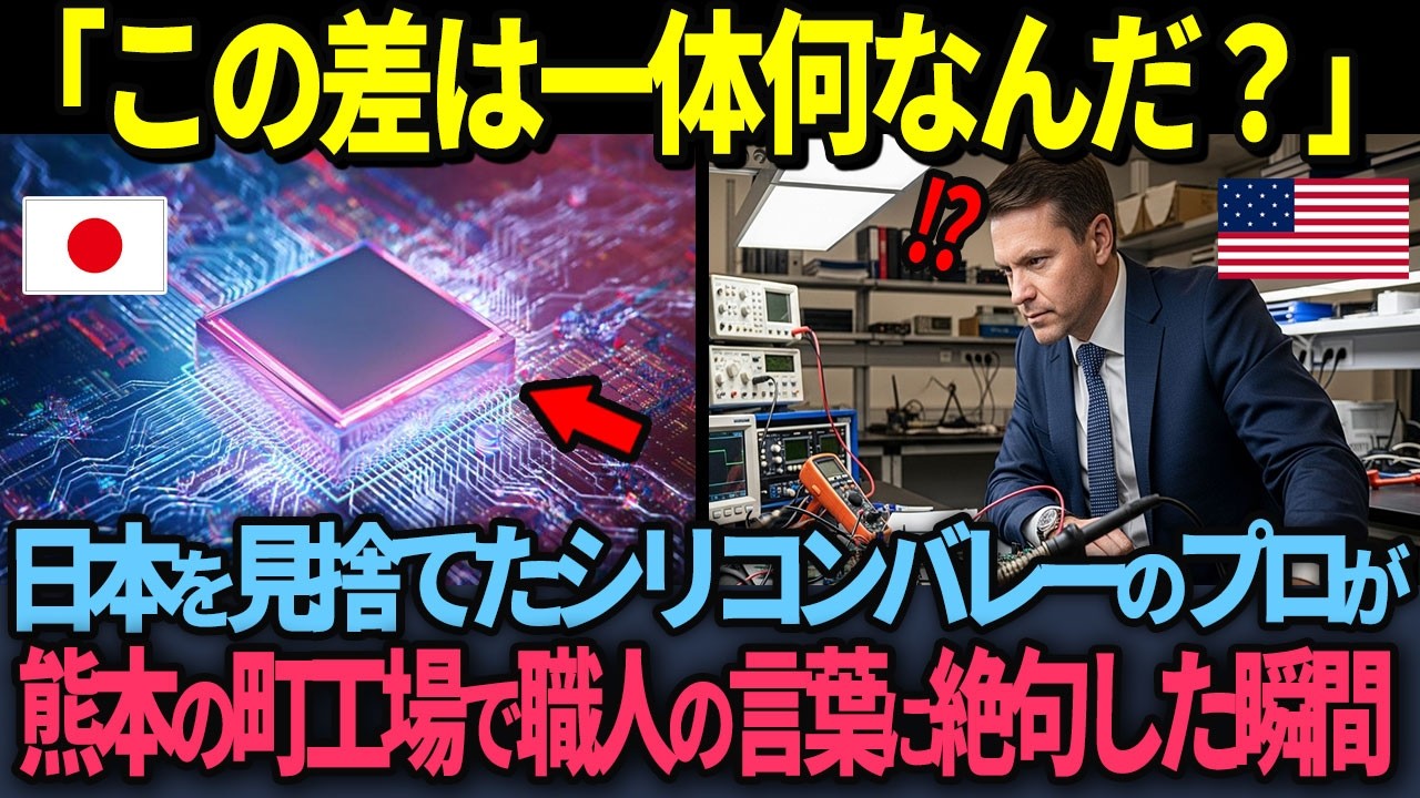 【海外の反応】「日本の半導体に未来はない」と嘲笑ったアメリカ人アナリストが熊本の町工場で見た光景に言葉を失った理由