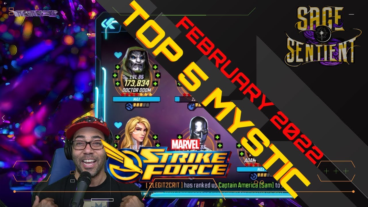 TOP 5 MYSTIC Characters February 2022 Marvel Strike Force YouTube