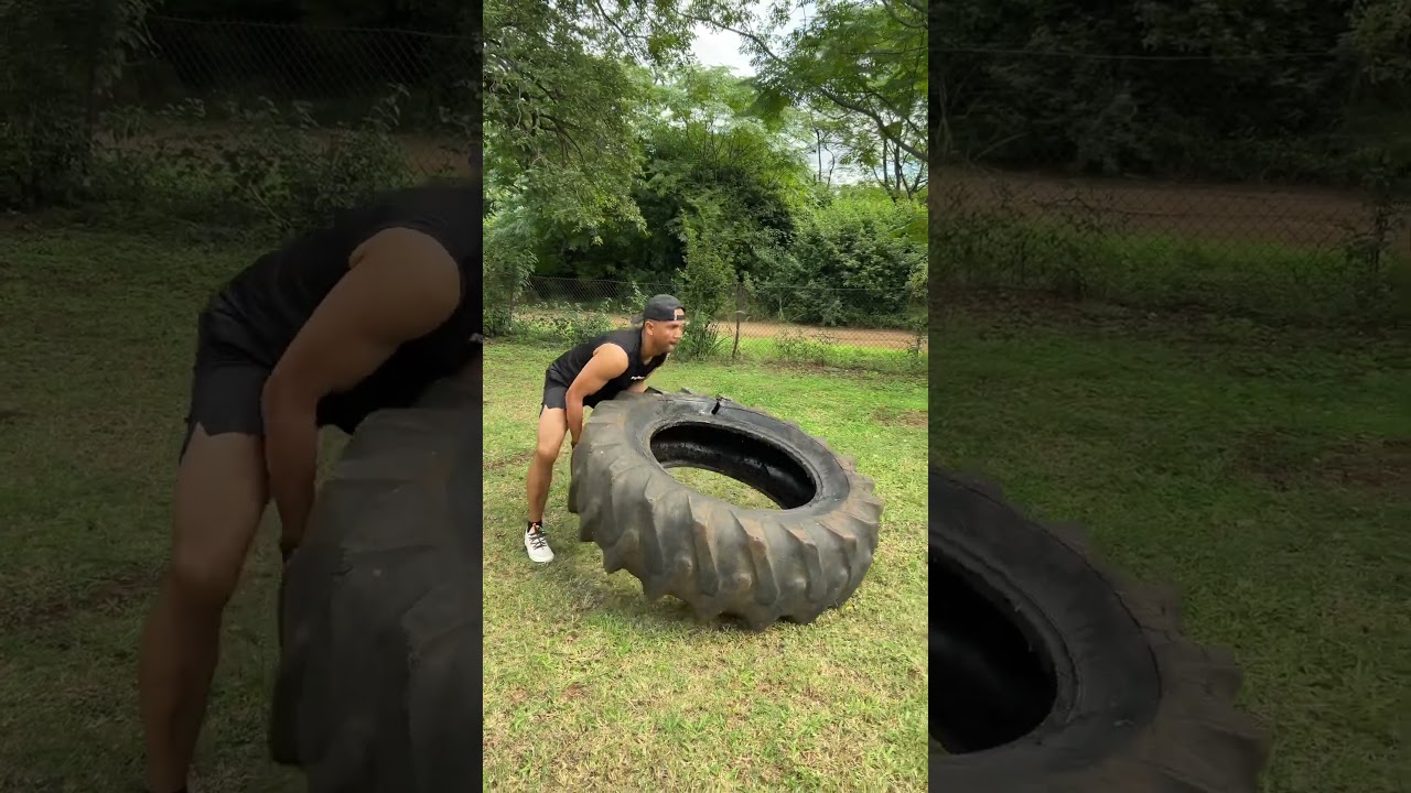 Tire Flip Training with JJ 💪 