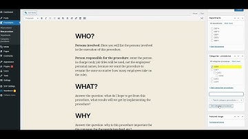 Zupría SOP  |  WP Plugin  |  How to create a category and subcategory