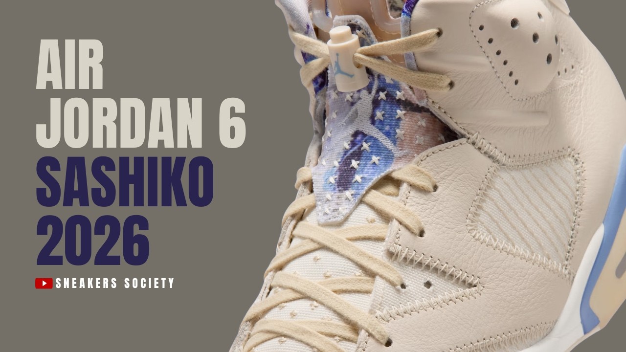 SASHIKO 2026 Air Jordan 6 | DETAILED LOOK + PRICE - YouTube