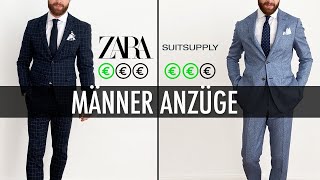Welcher Männer Anzug ist besser? Zara oder Suitsupply? - YouTube