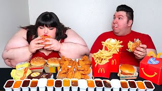 Massive McDonald's Feast With Hungry Fat Chick • MUKBANG