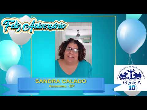 Assista: GEFA 10 Anos - Mensagem de SANDRA CALADORO (17/09/2023)