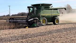 9560 John Deere harvesting soybeans 2023 #pleasesubscribe #michigan