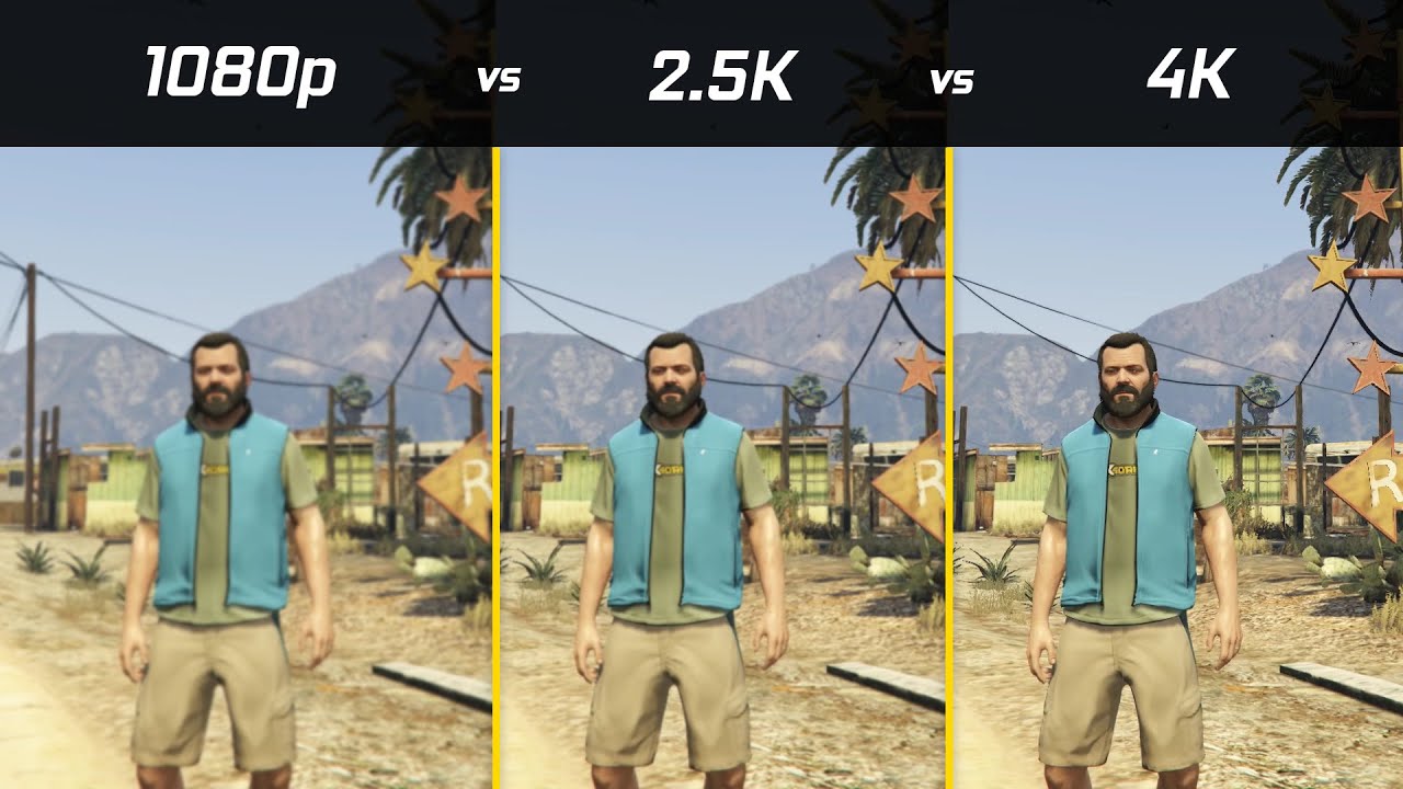 Gta 5 1080p Vs 2 5k Vs 4k Dsr Nvidia Youtube Free Download Nude Photo