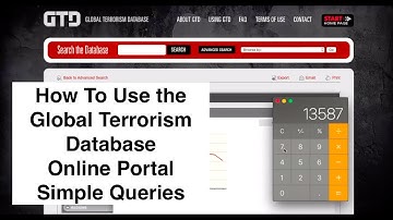 How To Use the Global Terrorism Database | Simple Queries