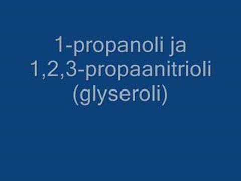 Hydroksyyliryhmien lukumäärän vaikutus aineen ominaisuuksiin