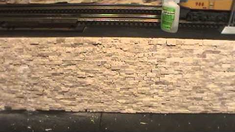 Model Railroad Brick Wall