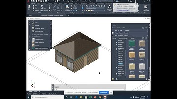 YouTube Video AutoCAD Architecture  Rendering the Cabin Roof and Siding