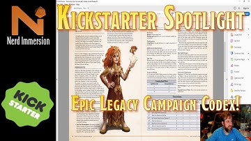 Kickstarter Spotlight: 2C Gaming Epic Legacy Campaign Codex | Nerd Immersion