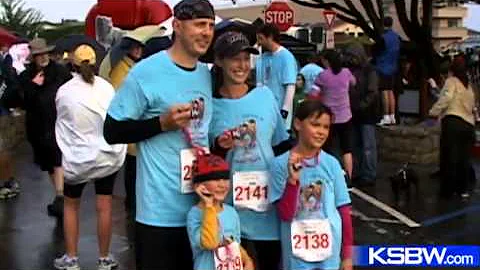Kids hit the pavement at the "Just Kids Run" event