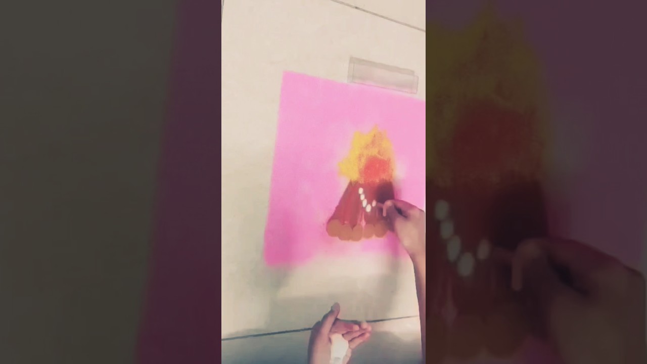 holi colour rangoli