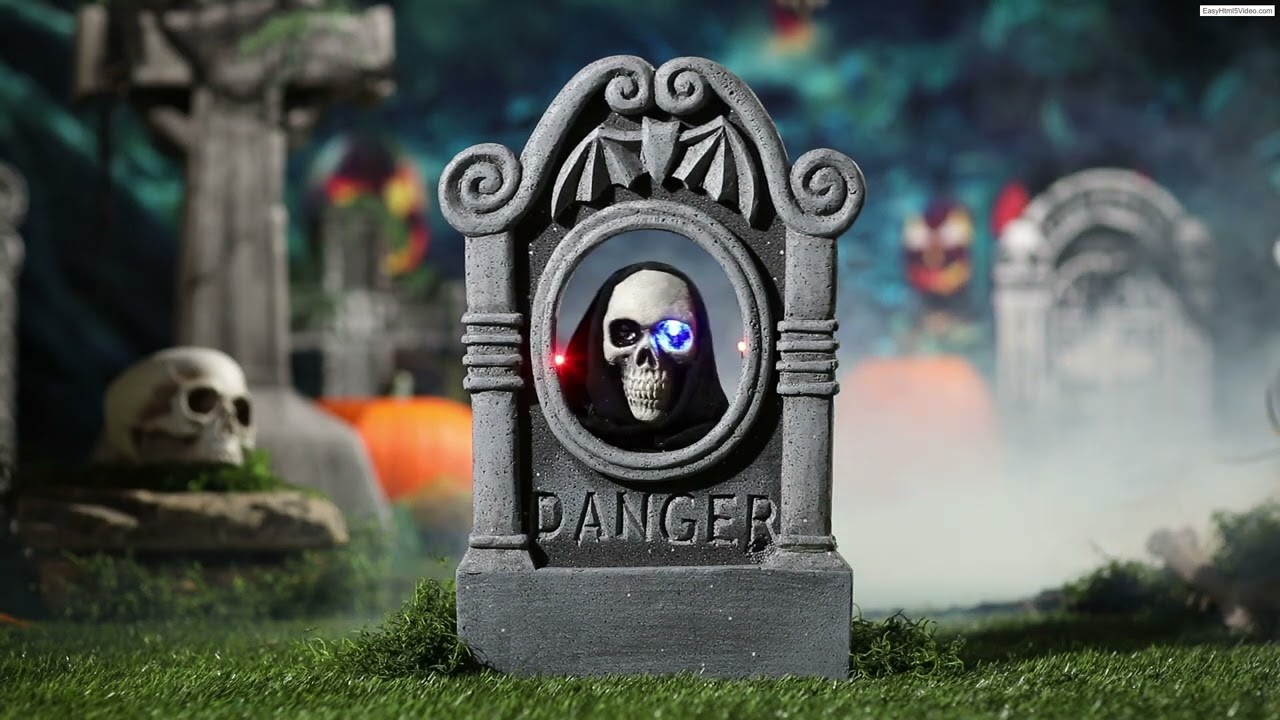 TOMBSTONE W/ HEAD MOVING
