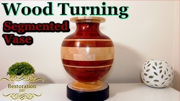 Woodturning | Padauk and Maple Segmented Vase | Restoration DIY