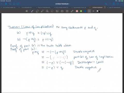 Implication and Biconditional