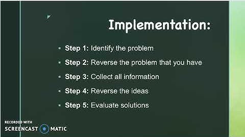 Reverse Brainstorming