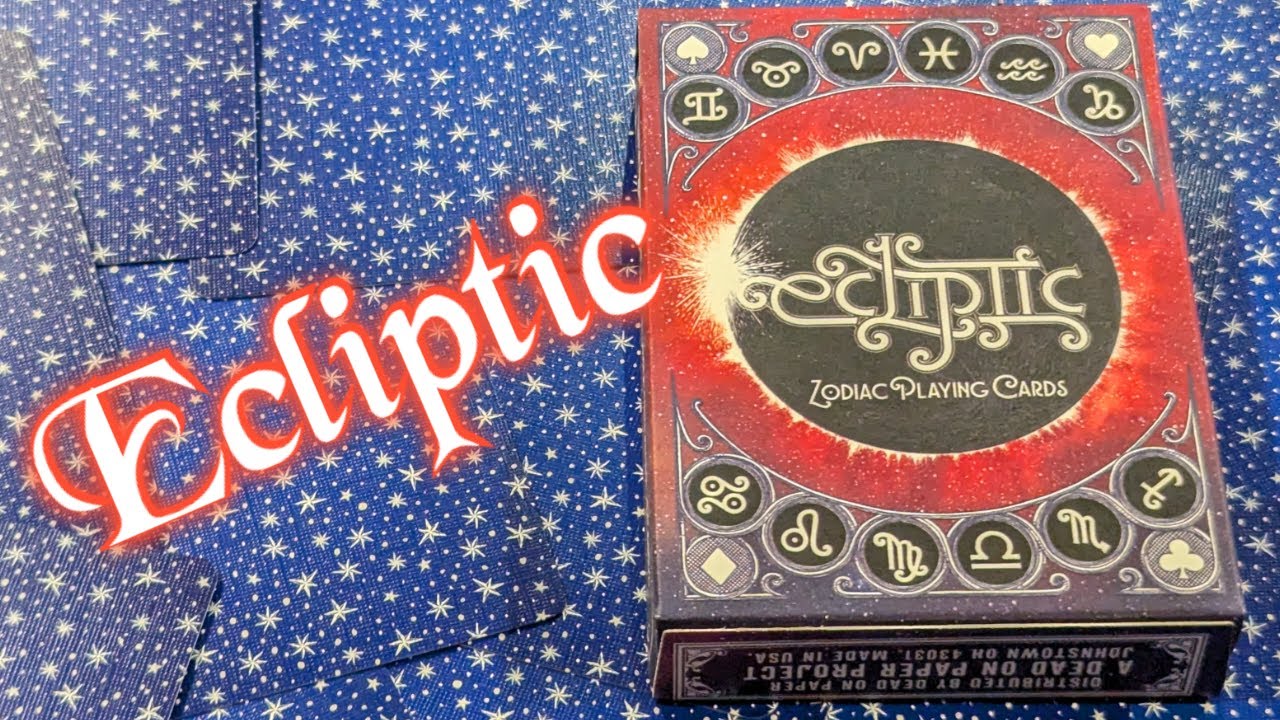 Daily deck review day 577 - Ecliptic Zodiac playing cards by Dead on Paper