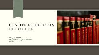 BLAW 431 Chapter 18