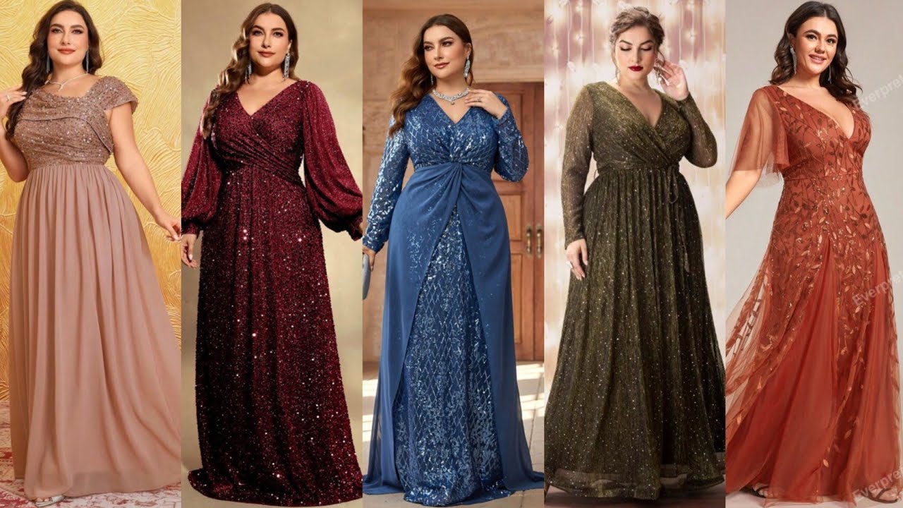 Top most beautiful and gorgeous plus size mother of the bride dress 2025