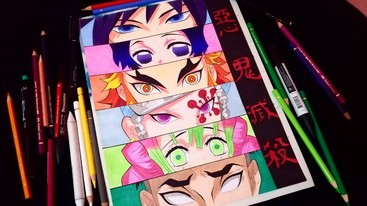 How To Draw Anime Eyes Demon Slayer - Demon Slayer Shinobu Kochou Tears ...