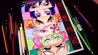 Drawing 6 HASHIRA Eyes | Kimetsu no Yaiba - Demon Slayer Drawing 6 HASHIRA Eyes | Kimetsu no Yaiba - Demon Slayer