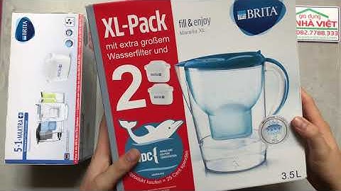 Giới thiệu và hướng dẫn sử dụng bình nước tích hợp bộ lọc Brita Marella XL 3.5L