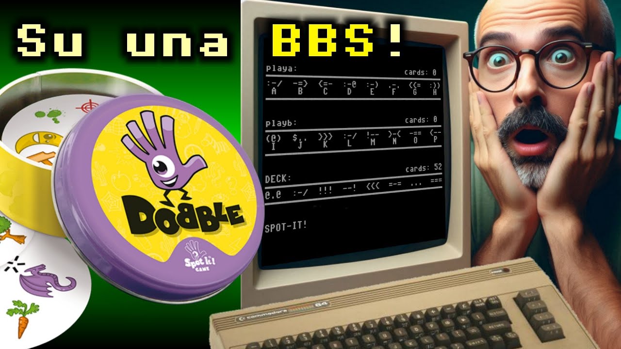 Giochiamo a Dobble sulla BBS / Retrocomputing - YouTube