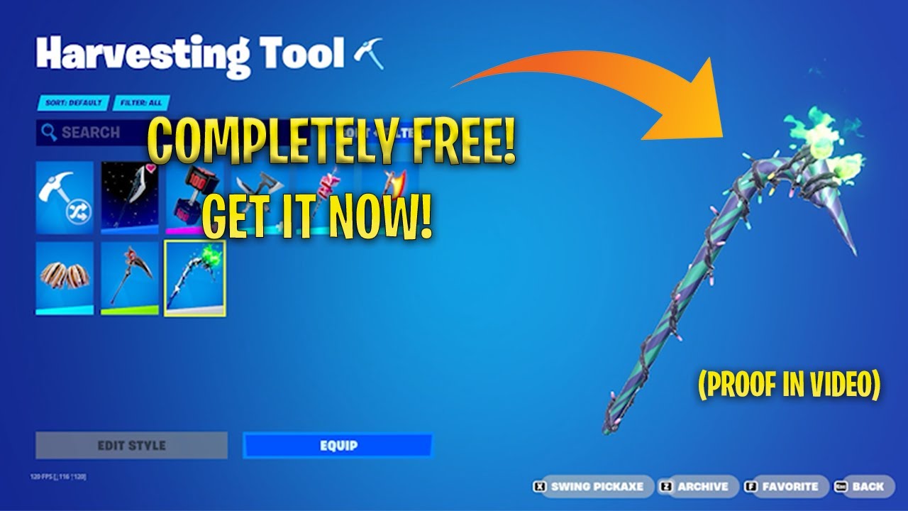 How to get *COMPLETELY FREE* Merry Mint Pickaxe!