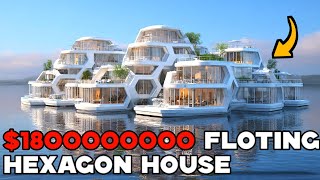 Inside a $1.8 Billion Floating Hexagon Mansion 🤯 | The Most Unique Luxury Home Ever Built | 