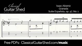 Albeniz: Granada - Free Classical Guitar Sheet Music