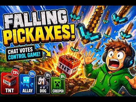Absolute Chaos! Falling Pickaxe with Full Chat Control – New  Release #minecraft #shortvideo #gaming