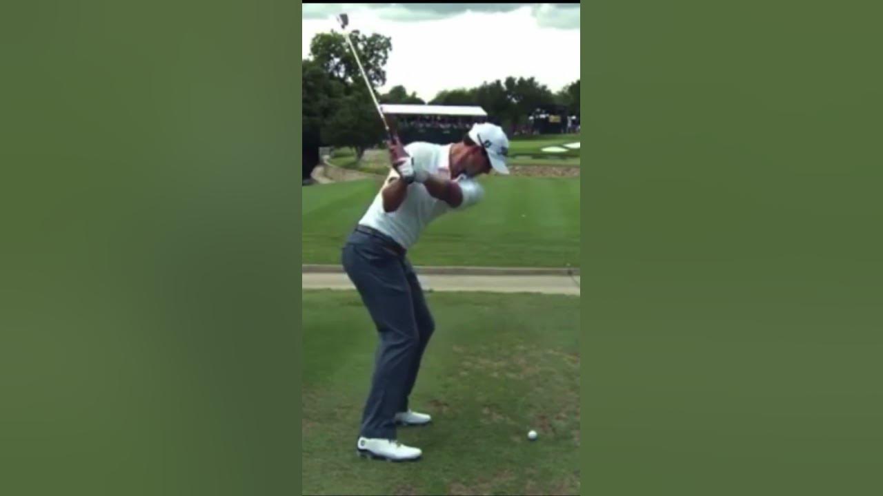 Adam Scott Golf Swing Down The Line Adam Scott iron swing down the line in slow motion #golf #pgatour #