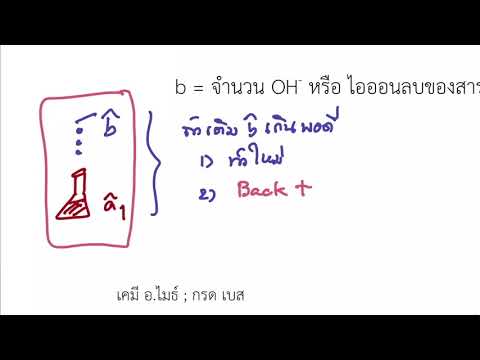 กรด  เบส ตอนที่ 7 การไทเทรตสูตรคำนวณและตัวอย่าง โดย อ.ไมธ์ เคมี