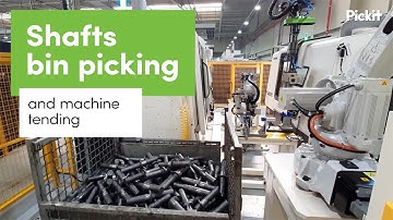 Robot bin picking and machine loading with Pickit 3D and ABB