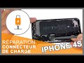 Connecteur de charge + buzzer iPhone 4S blanc