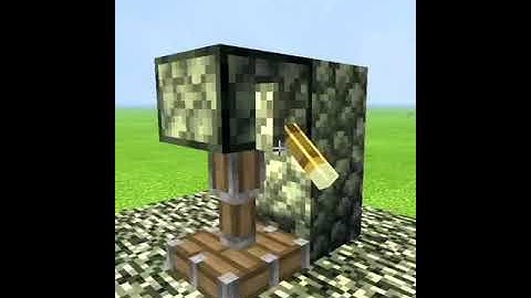 Can a sticky piston pull bedrock yes or no [ Minecraft ] #shorts