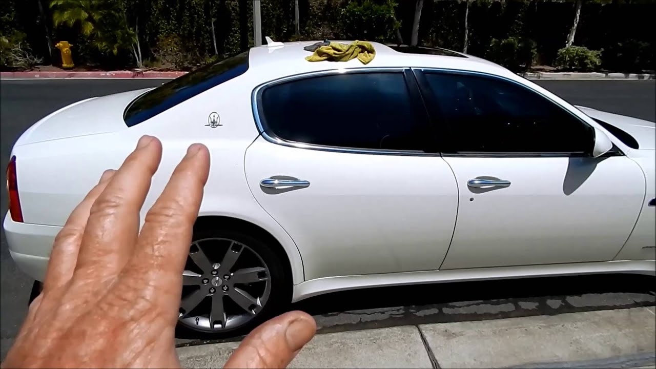 Auto Detailing Tips Maserati black window trim oxidation YouTube