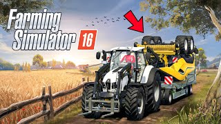 Baler Delivered &amp; Making Grass Bales In Fs16 | Fs16 Multiplayer | Timelapse |