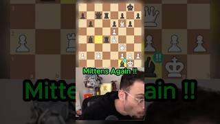 #shorts Mittens Sacrificed Queen against Levy 😮🤯 #chess