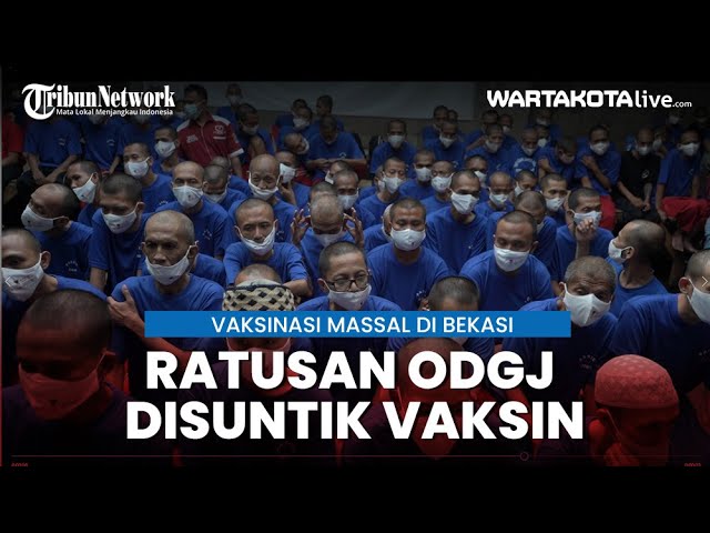 Ratusan ODGJ di Yayasan Jamrud Biru Bekasi Jalani Vaksinasi Covid class=