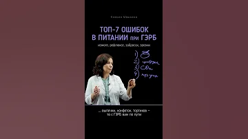 7 ошибок в питании при ГЭРБ #кишечник #желудок