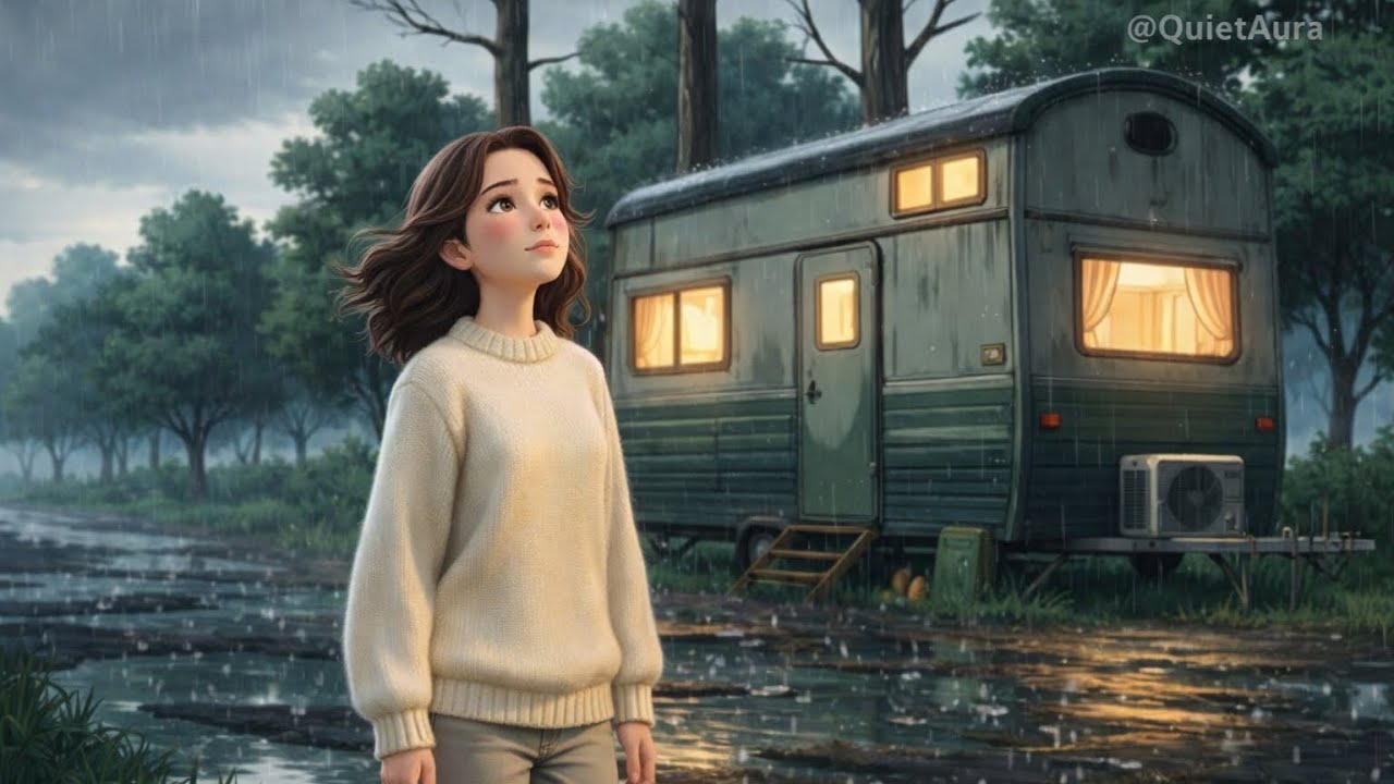 A Rainy Day in a Traveling Home 🌧️ Cozy Ghibli-Style ASMR | From Rain to Sunlight