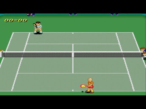 Super Tennis [SNES] - play as Don J